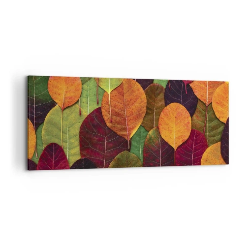 Tablou pe pânză - Mozaic de toamnă - 120x50 cm