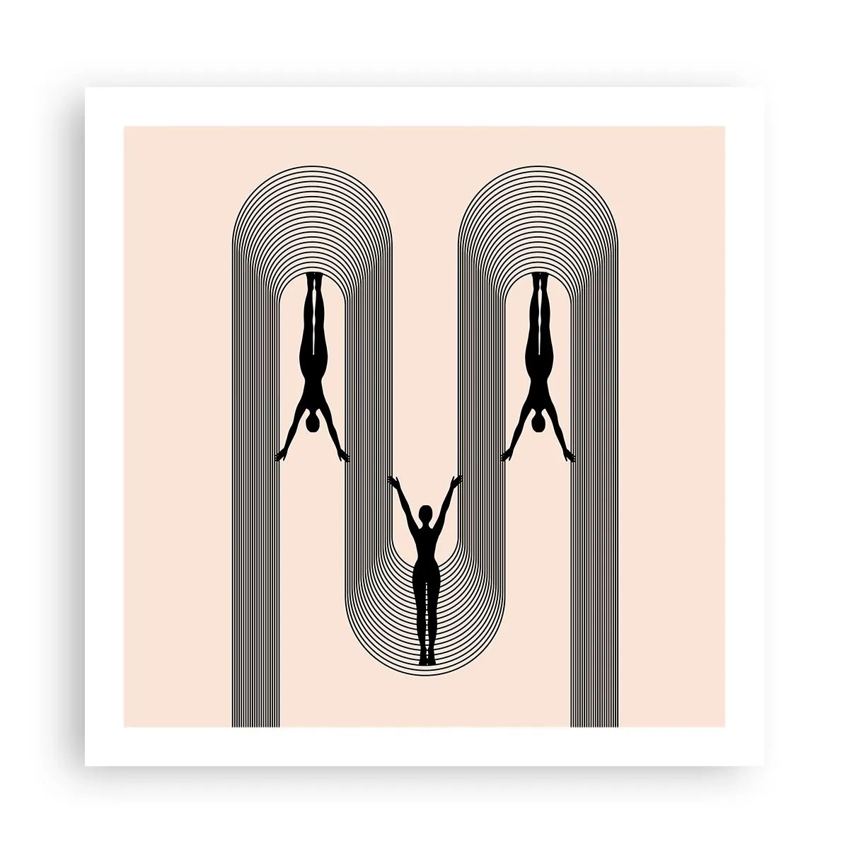 Poster - Cu susul în jos - 60x60 cm