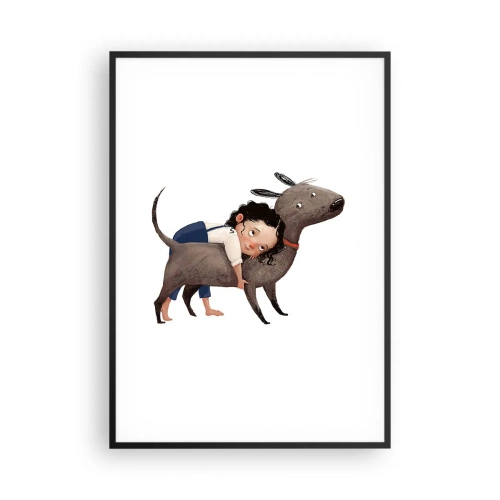 Poster în ramă neagră - Cei mai buni prieteni - 70x100 cm