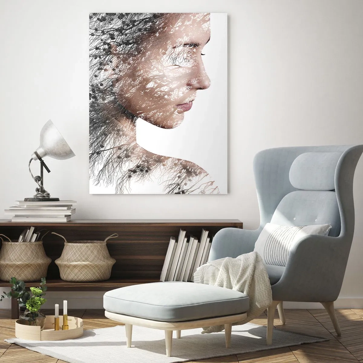 Tablou pe sticlă - Spiritul pădurii - 80x120 cm