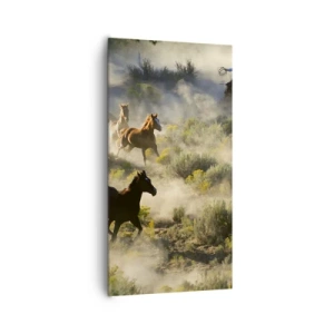 Tablou pe pânză - Rivalitatea - libertate sau putere masculină? - 65x120 cm