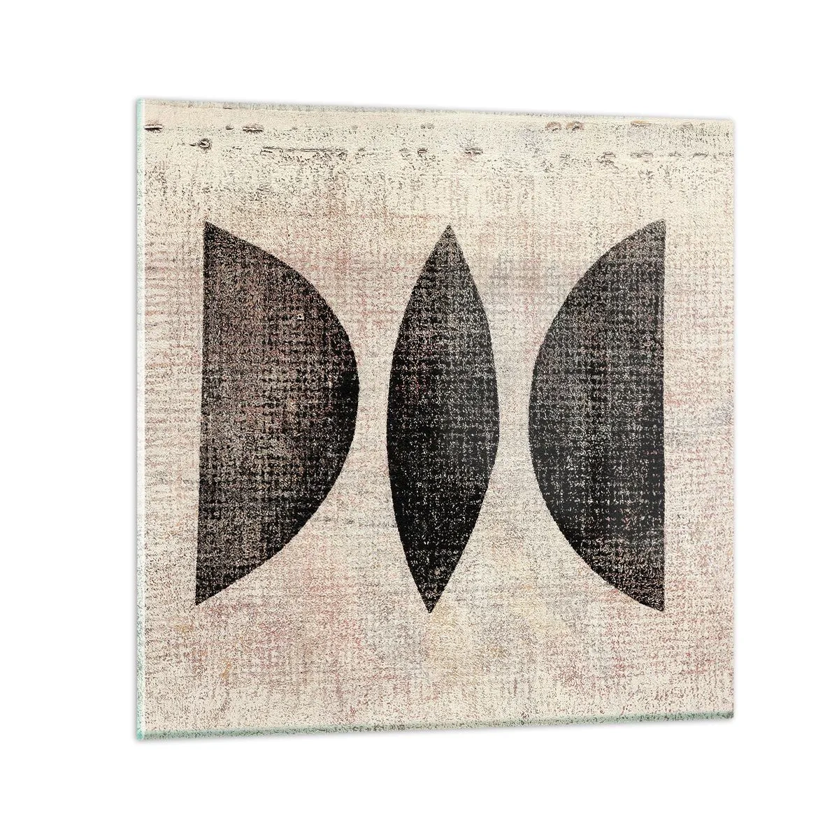 Tablou pe sticlă - Abstracție etnică - 40x40 cm