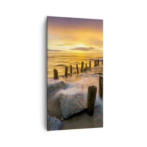 Tablou pe pânză - Frumusețe brută a mării - 55x100 cm