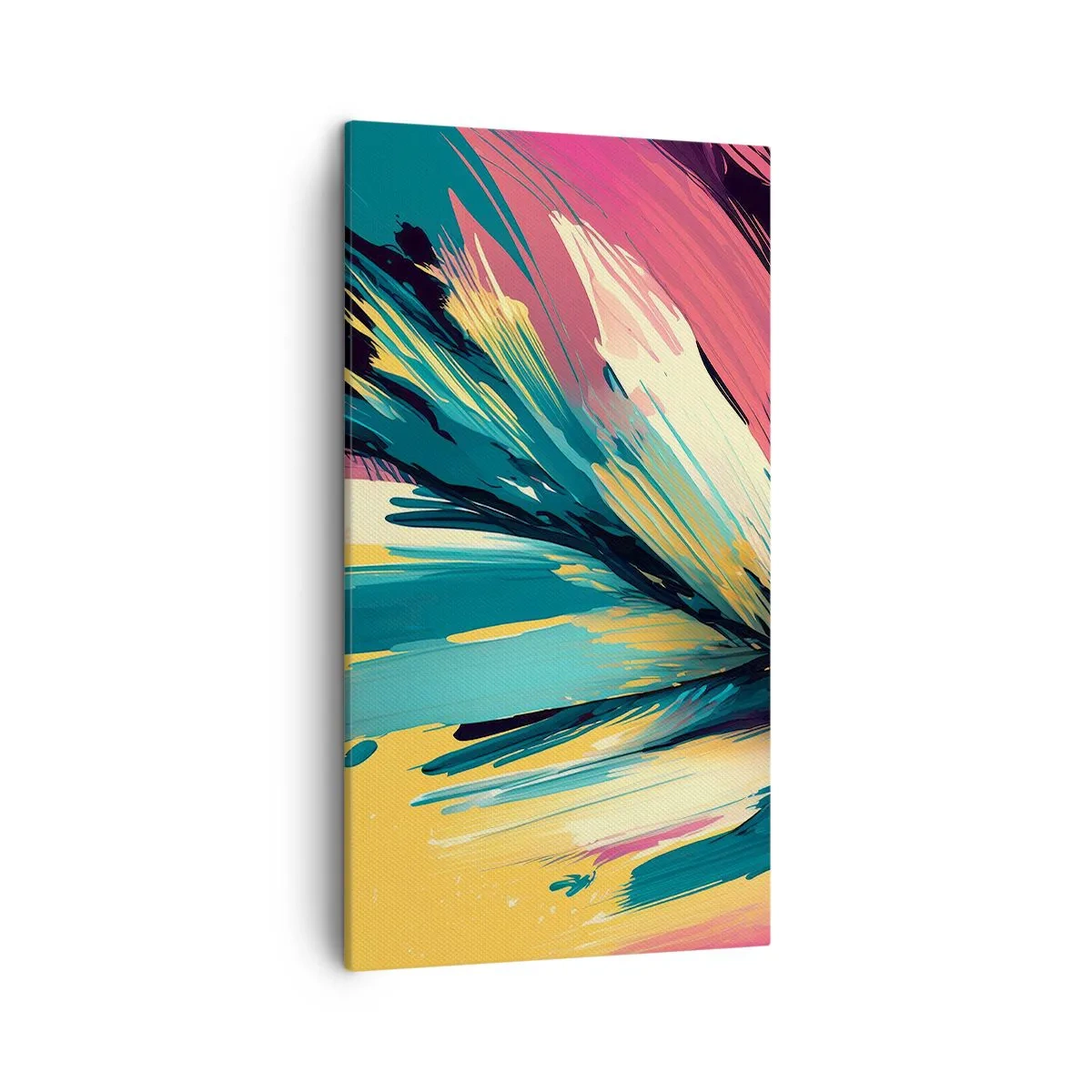 Tablou pe pânză - Compoziția - o explozie de bucurie - 45x80 cm
