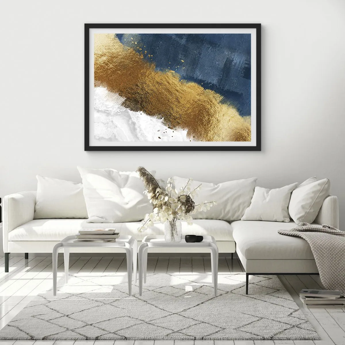 Poster în ramă neagră - Culorile verii - 100x70 cm