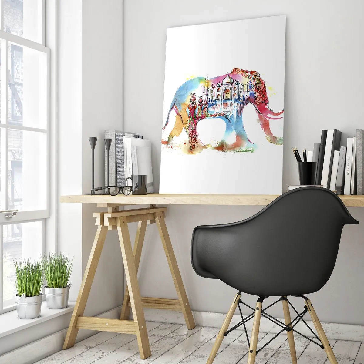 Tablou pe sticlă - India - aura iubirii - 50x70 cm