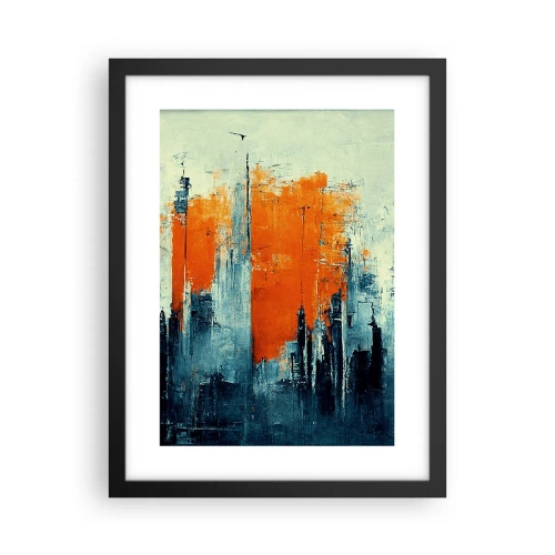 Poster în ramă neagră - Peisaj modern - 30x40 cm