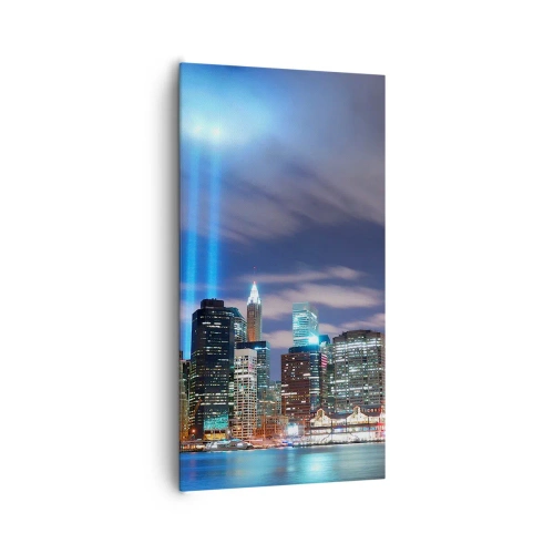 Tablou pe pânză - Întinde-te spre cer cu lumină - 65x120 cm