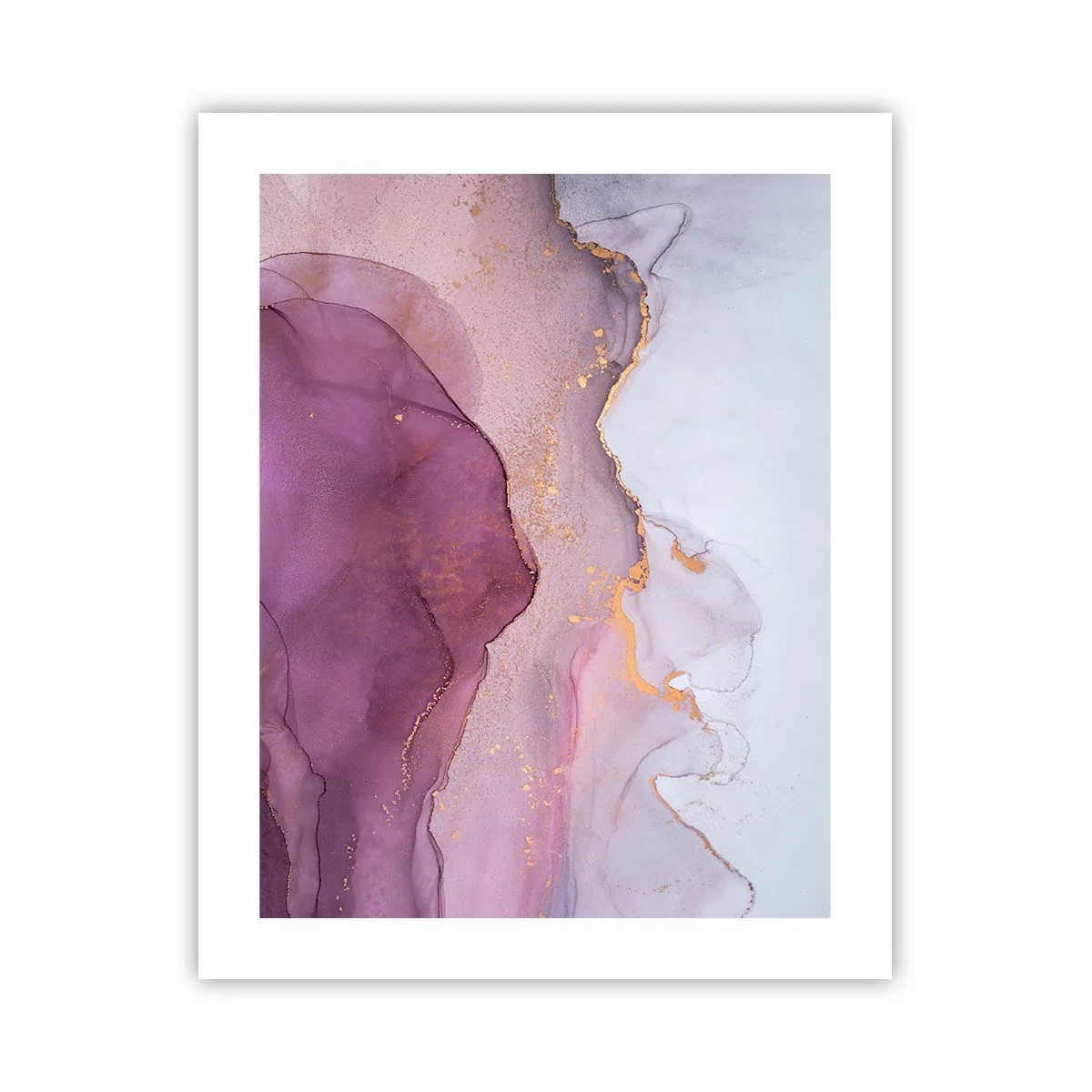 Poster - Valuri de liliac și violet - 40x50 cm