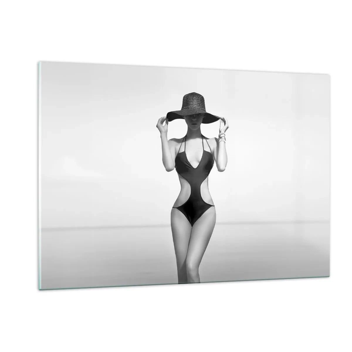 Tablou pe sticlă - Numele meu este: Eleganța - 120x80 cm