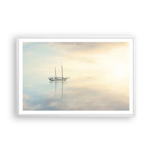 Poster în ramă albă - În tăcerea mării - 91x61 cm