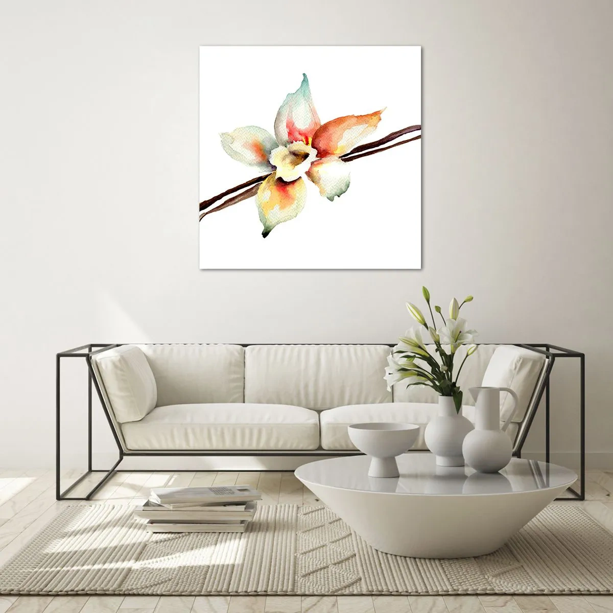 Tablou pe sticlă - Dulceața stropită - 60x60 cm