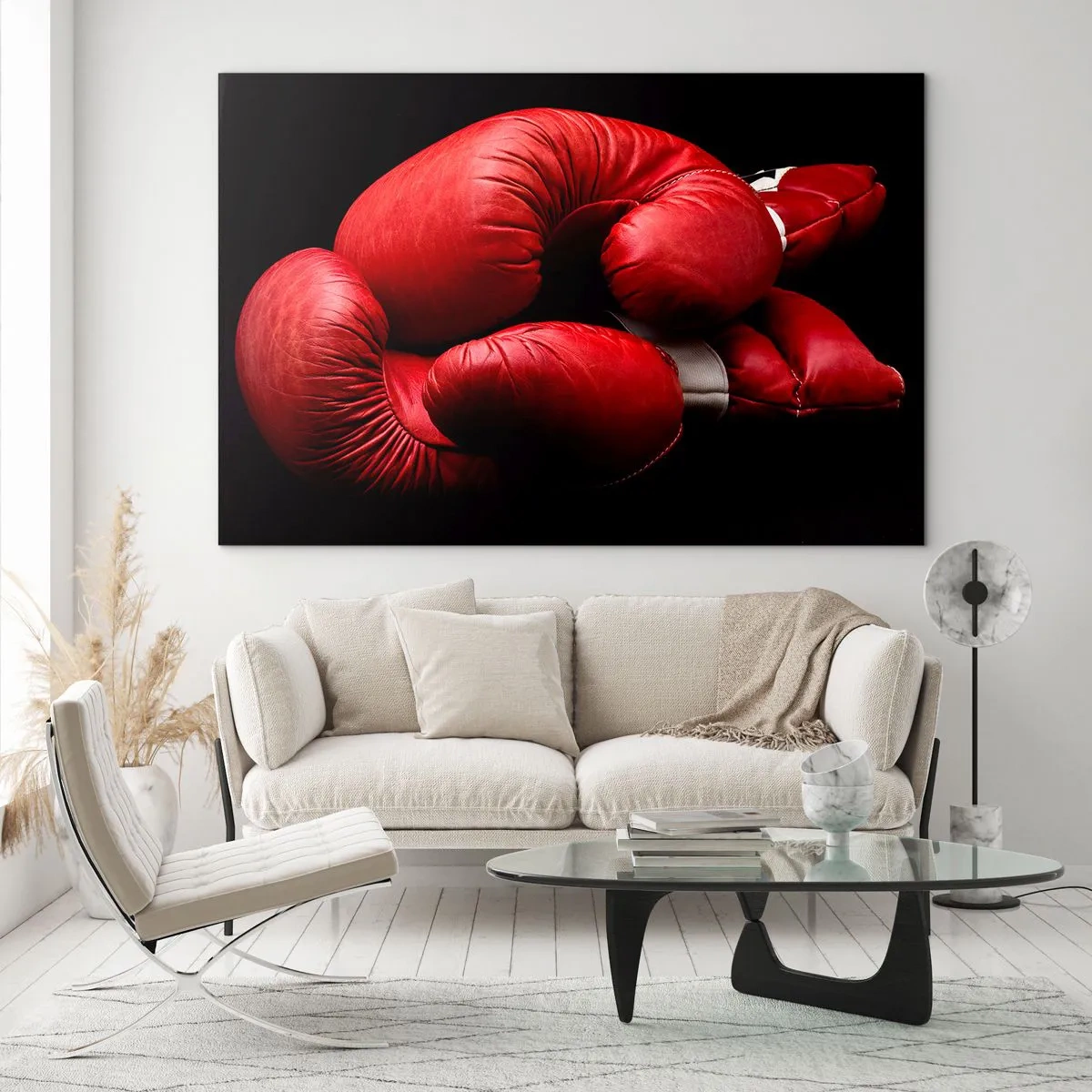 Tablou pe sticlă - Emoția bătăliei a trecut - 100x70 cm