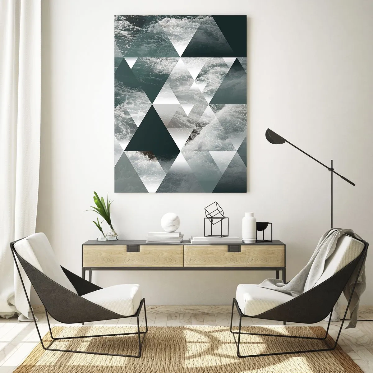 Tablou pe sticlă - O perspectivă de cristal - 50x70 cm