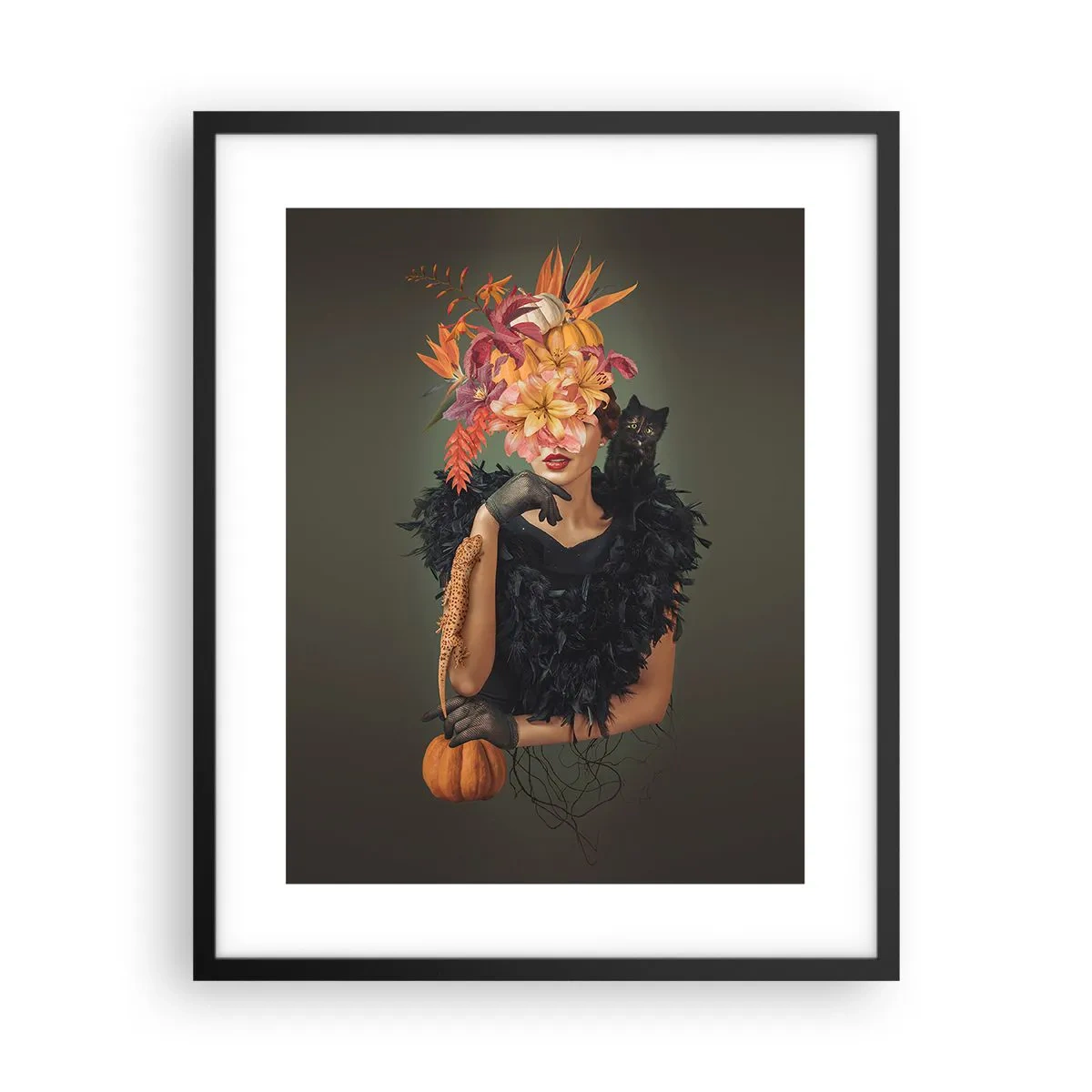 Poster în ramă neagră - Magia vrăjitoarei - 40x50 cm