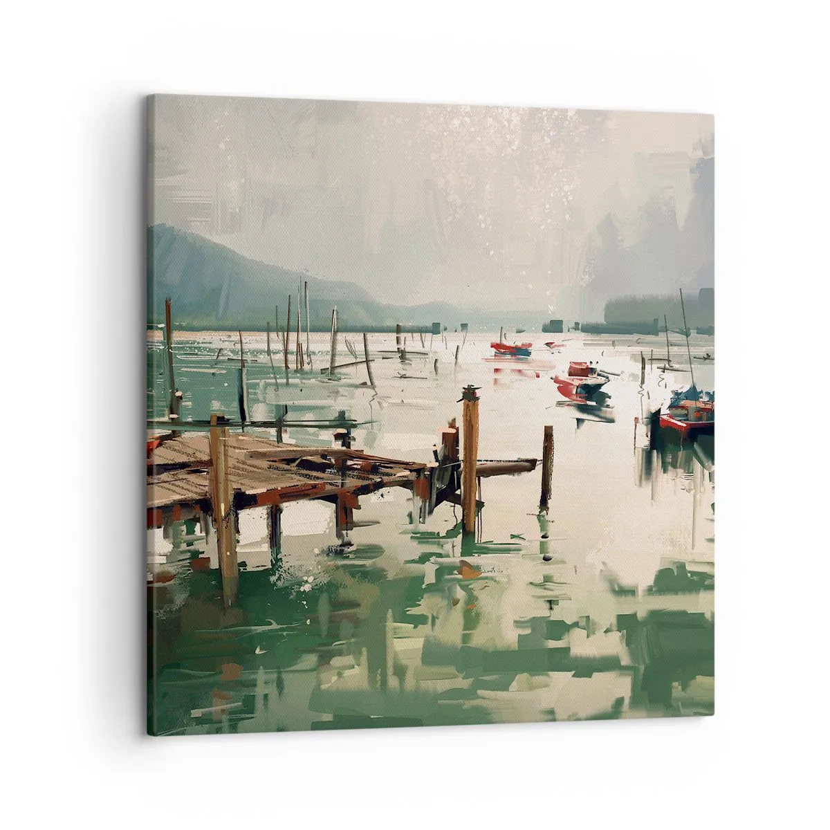 Tablou pe pânză - Scufundat în luna topită - 50x50 cm