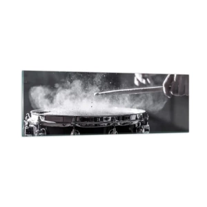 Tablou pe sticlă - Pulsul muzicii - 90x30 cm