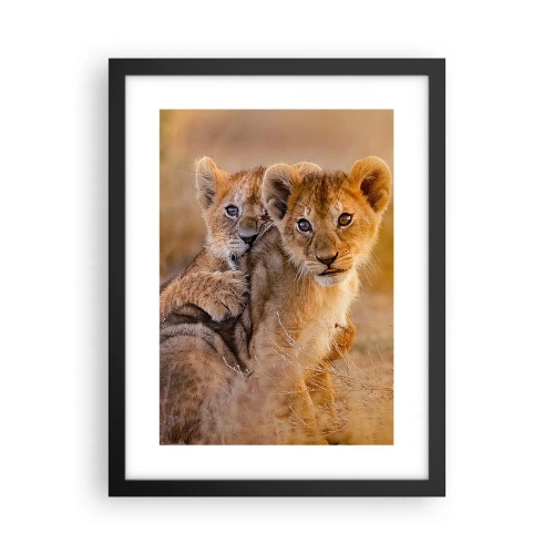 Poster în ramă neagră - Nu deranjați! Ne distrăm - 30x40 cm