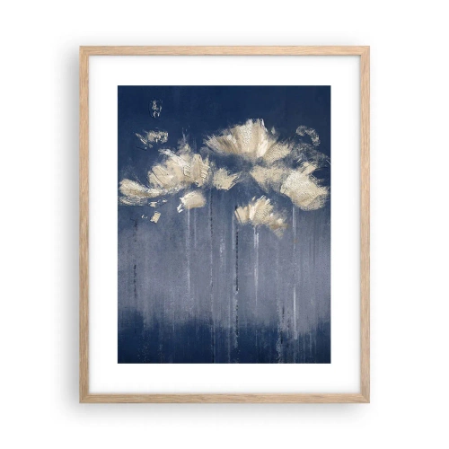 Poster în ramă de stejar deschis - Ca petalele în vânt - 40x50 cm