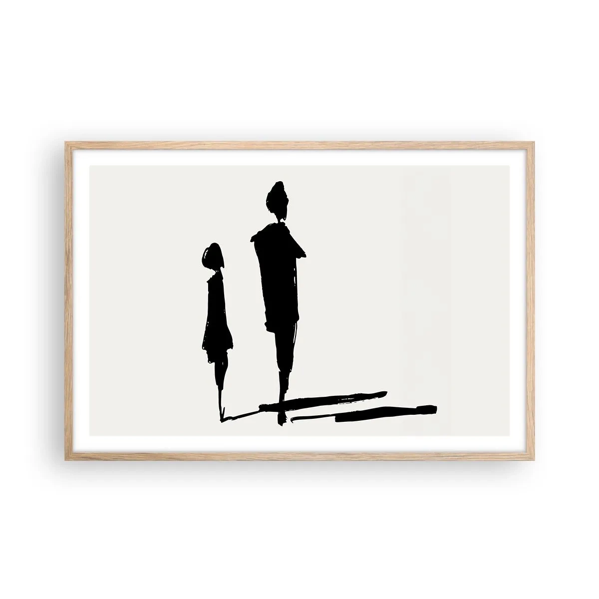 Poster în ramă de stejar deschis - Cu siguranță împreună? - 91x61 cm