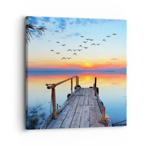 Tablou pe pânză - E timpul să ne întoarcem... - 30x30 cm