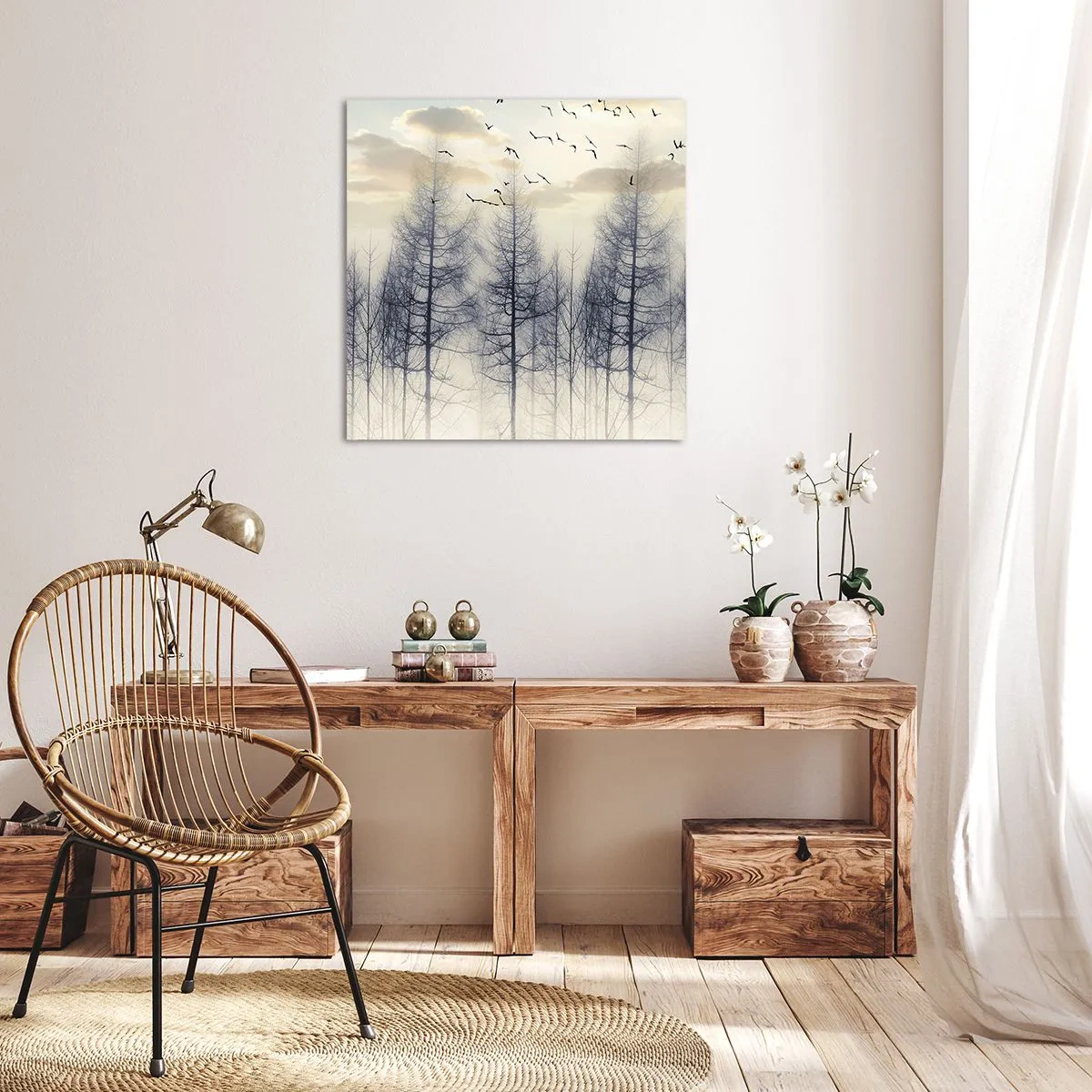 Tablou pe pânză - Spiritele pădurii - 70x70 cm