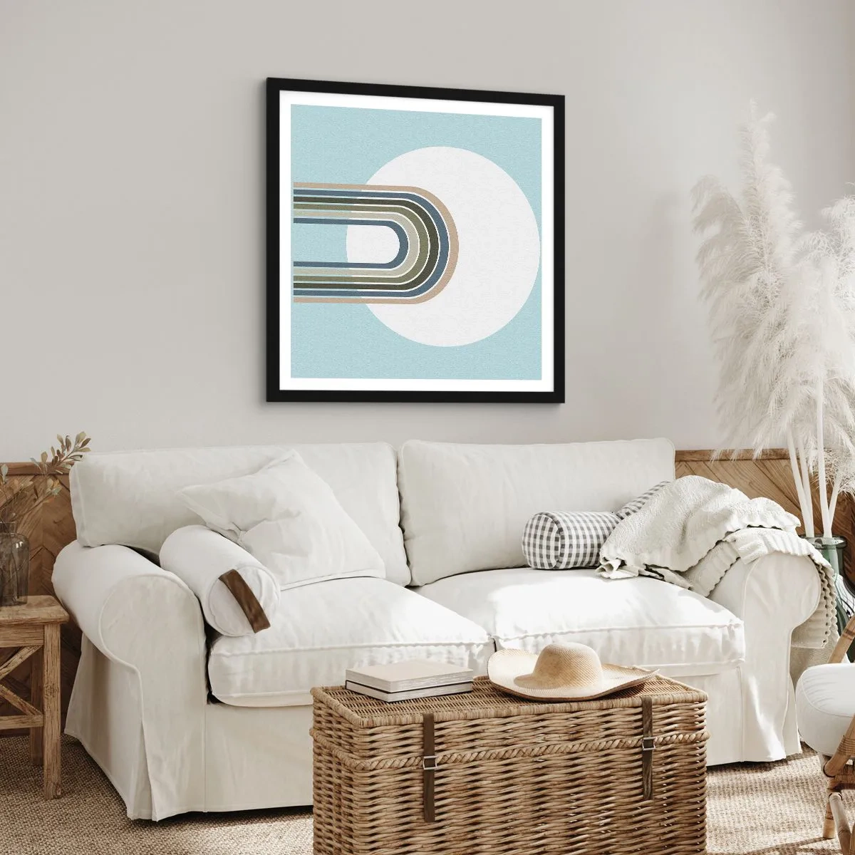 Poster în ramă neagră - Atracție irezistibilă - 60x60 cm