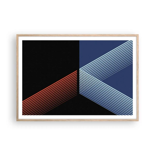 Poster în ramă de stejar deschis - O poveste simplă - 100x70 cm