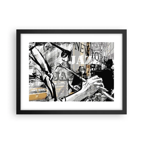 Poster în ramă neagră - În ritmul New York-ului - 40x30 cm