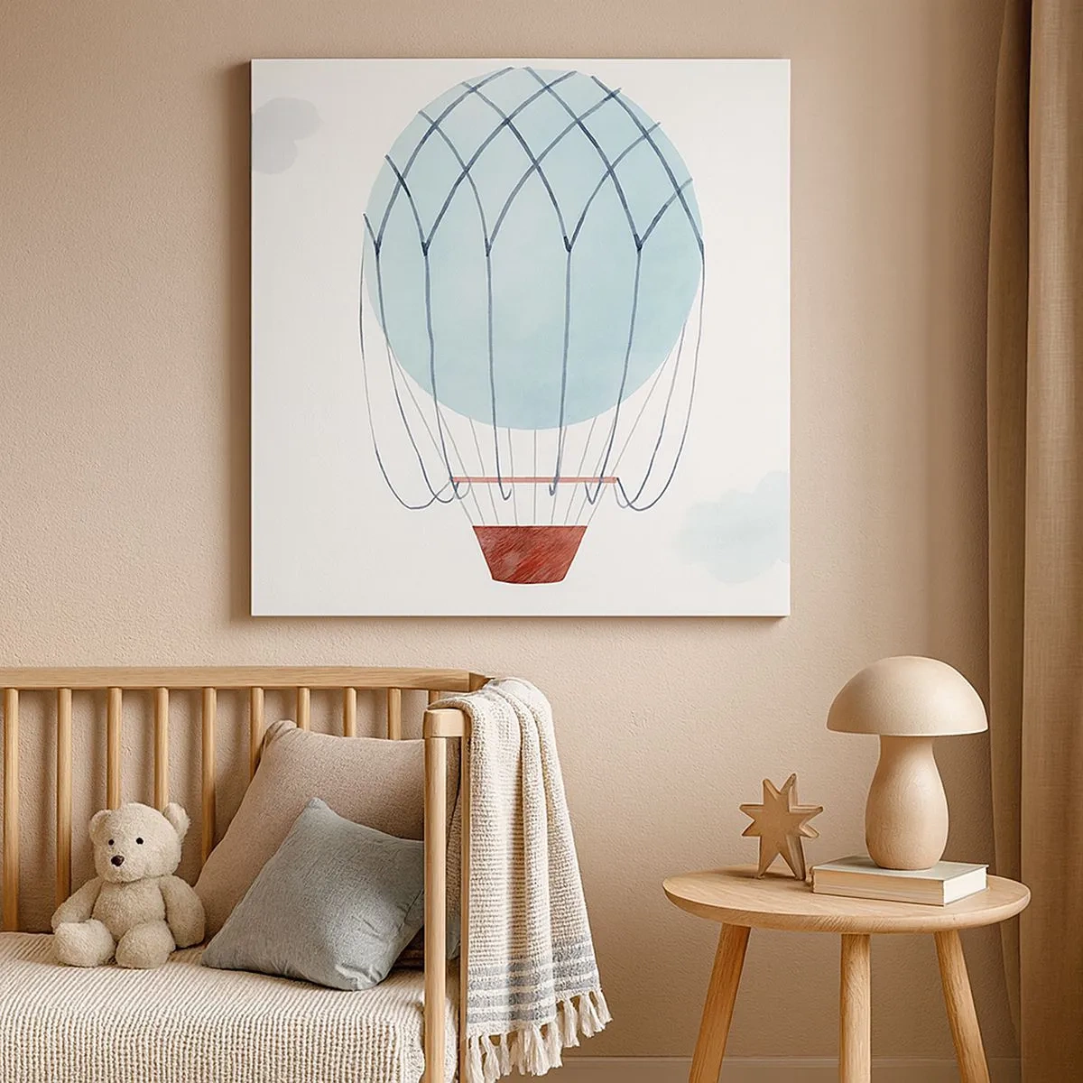 Tablou pe pânză - Complet în nori - 30x30 cm