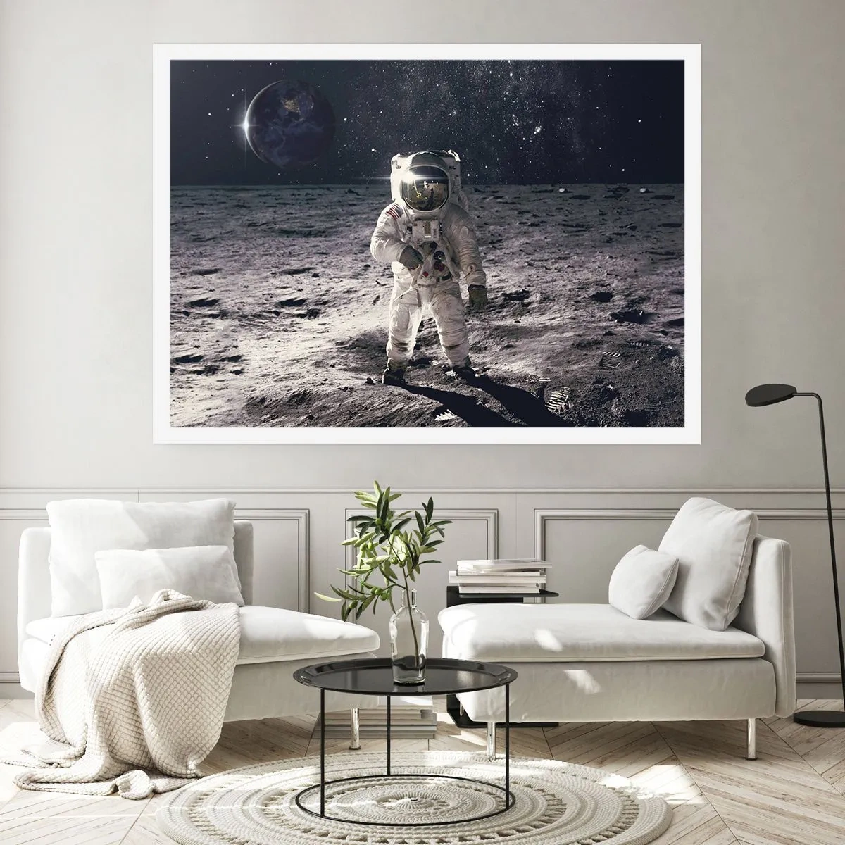 Poster - Salutări de pe Lună - 91x61 cm