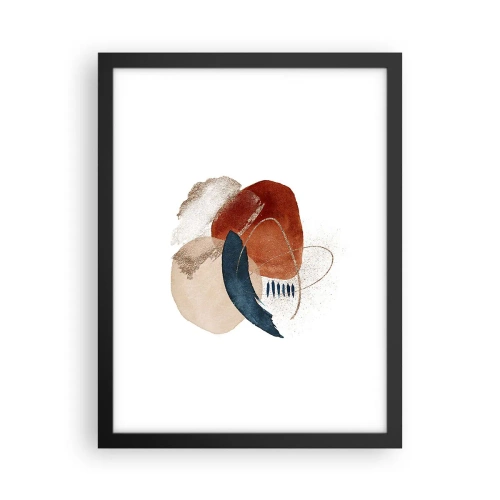 Poster în ramă neagră - Compoziție ovală - 30x40 cm