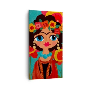 Tablou pe pânză - Fecioara macilor - 65x120 cm