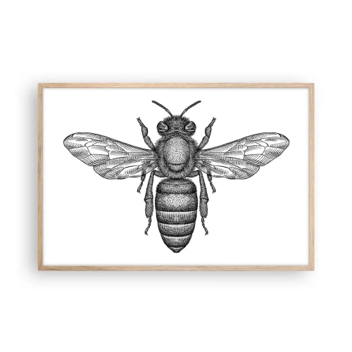 Poster în ramă de stejar deschis - Portret de insectă - 91x61 cm