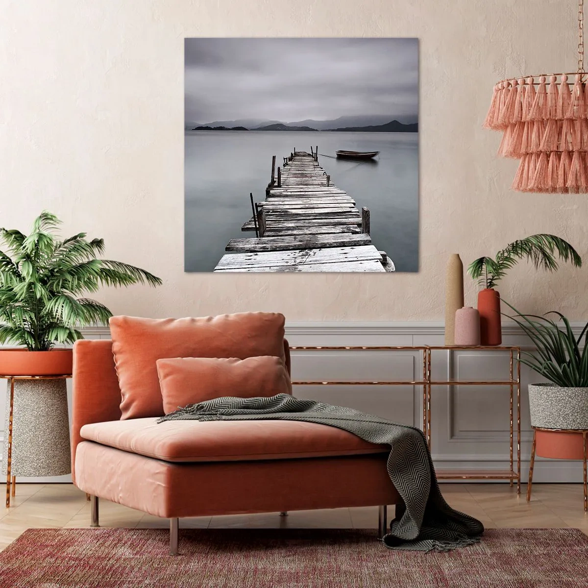 Tablou pe pânză - Poți pleca mâine - 40x40 cm