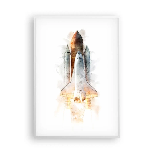 Poster în ramă albă - Exploratorii la start - 70x100 cm