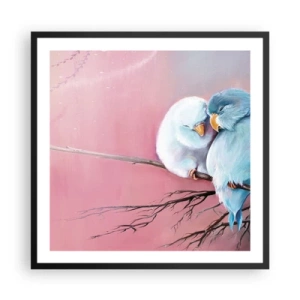 Poster în ramă neagră - Ce mai este de adăugat?... - 60x60 cm