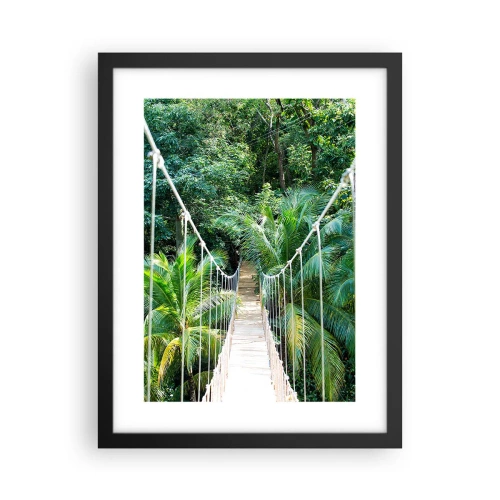Poster în ramă neagră - Welcome to the jungle! - 30x40 cm