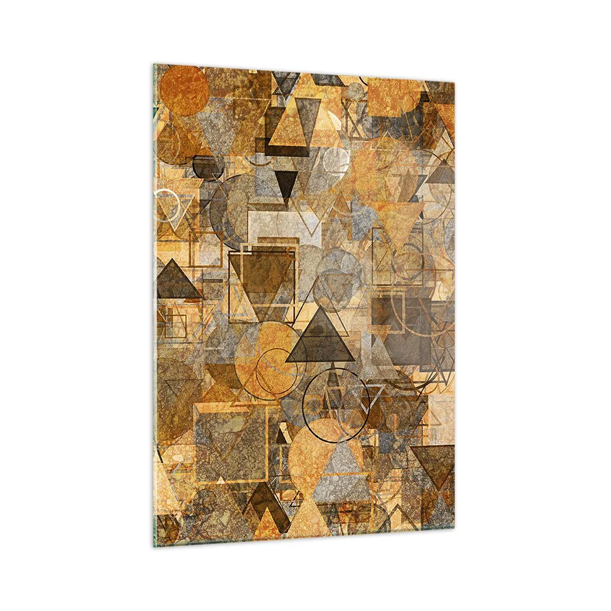 Tablou pe sticlă - Lumea băgată în formă - 50x70 cm