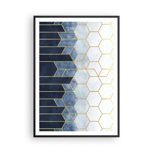 Poster în ramă neagră - Compoziție în ritm sincopat - 70x100 cm