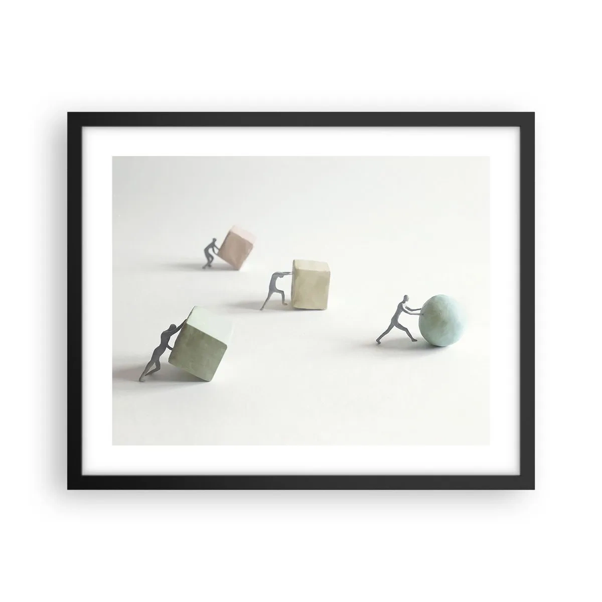 Poster în ramă neagră - Viața însăși - 50x40 cm