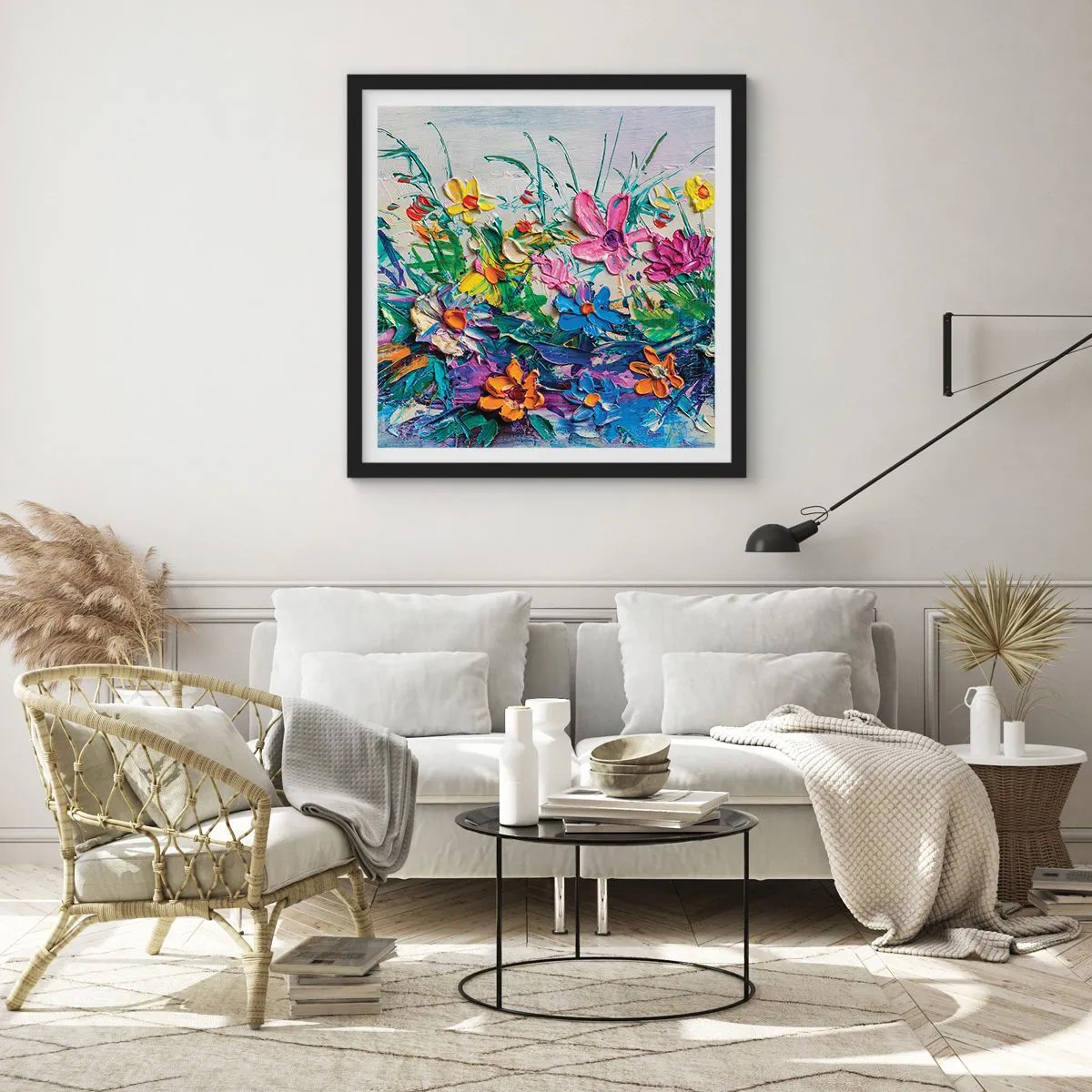 Poster în ramă neagră - Nu este deloc o natură moartă - 60x60 cm