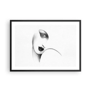 Poster în ramă neagră - În stilul Lempickei - 70x50 cm