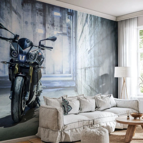 Tapet Standard Eco - Înainte ca motorul să duduie - Automobile, Motocicletă, Sport - 250x175 cm