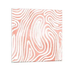 Tablou pe sticlă - Într-un labirint de coral - 70x70 cm
