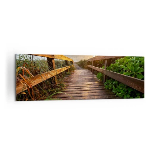 Tablou pe pânză - Și direct la țărm - 160x50 cm