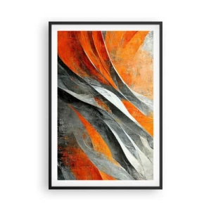 Poster în ramă neagră - Căldură și frig - 61x91 cm