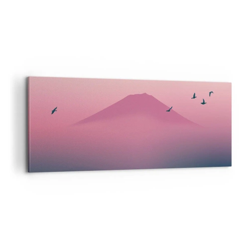 Tablou pe pânză - Călători deasupra norilor - 100x40 cm