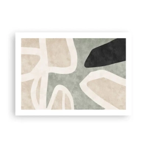 Poster - Compoziție cu motiv negru - 70x50 cm