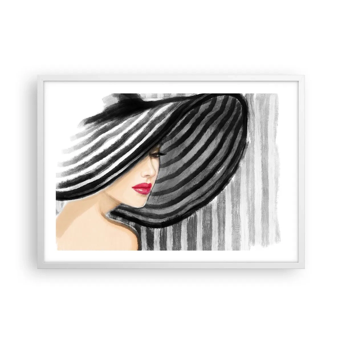 Poster în ramă albă - Unde te pot găsi? - 70x50 cm